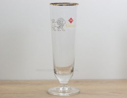 Leeuw bier 1996 - 2002 voetglas korte steel
